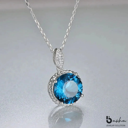 London Blue Topaz Necklace