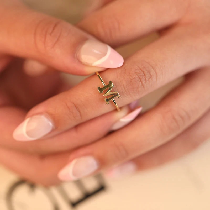 CHROME INITIAL RING