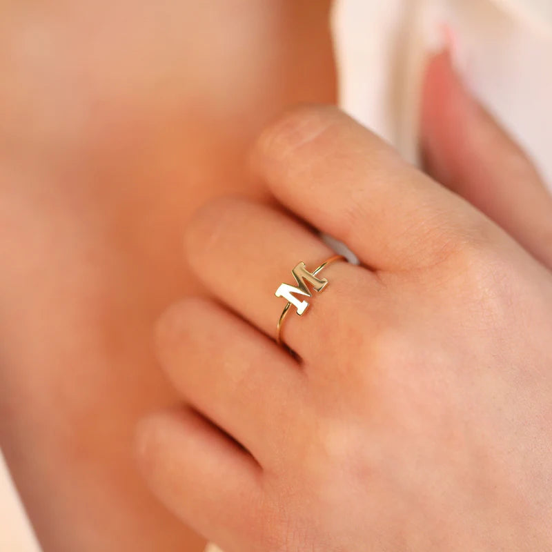CHROME INITIAL RING