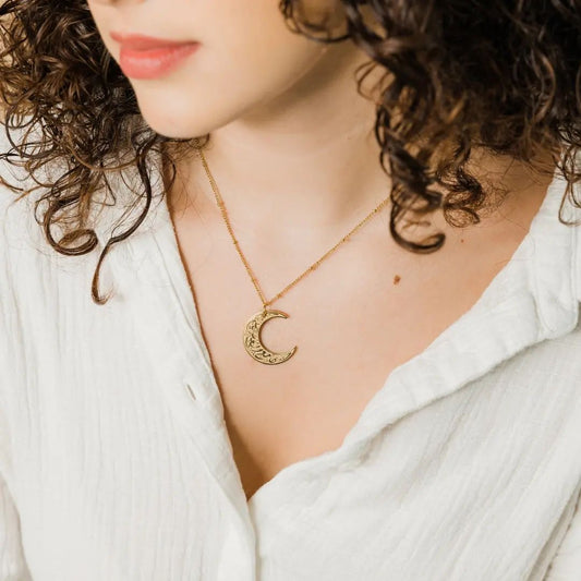 Ayat Crescent Necklace