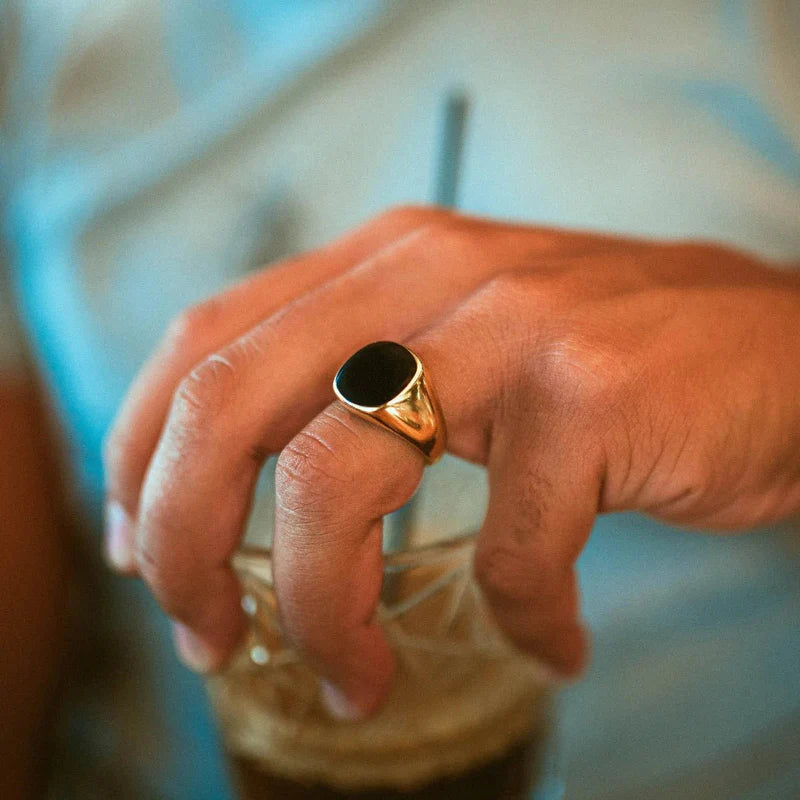 Black Signet Ring