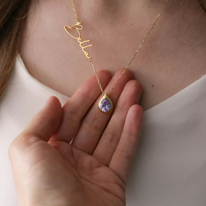 SIGNATURE BIRTHSTONE NECKLACE