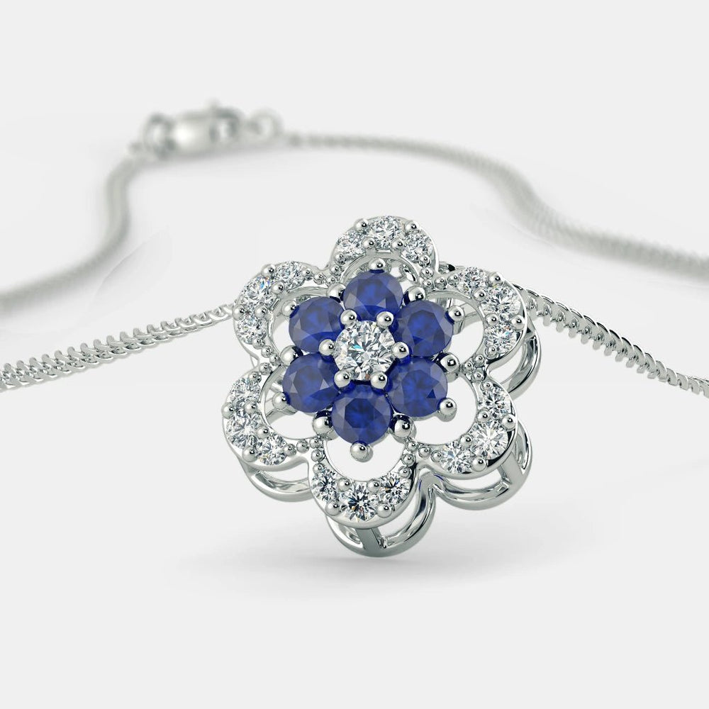 Sophin Diamond Necklace - 925 Silver