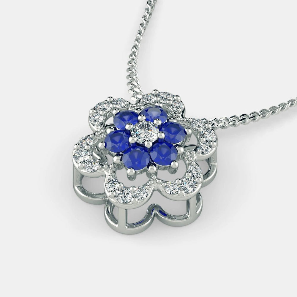 Sophin Diamond Necklace - 925 Silver