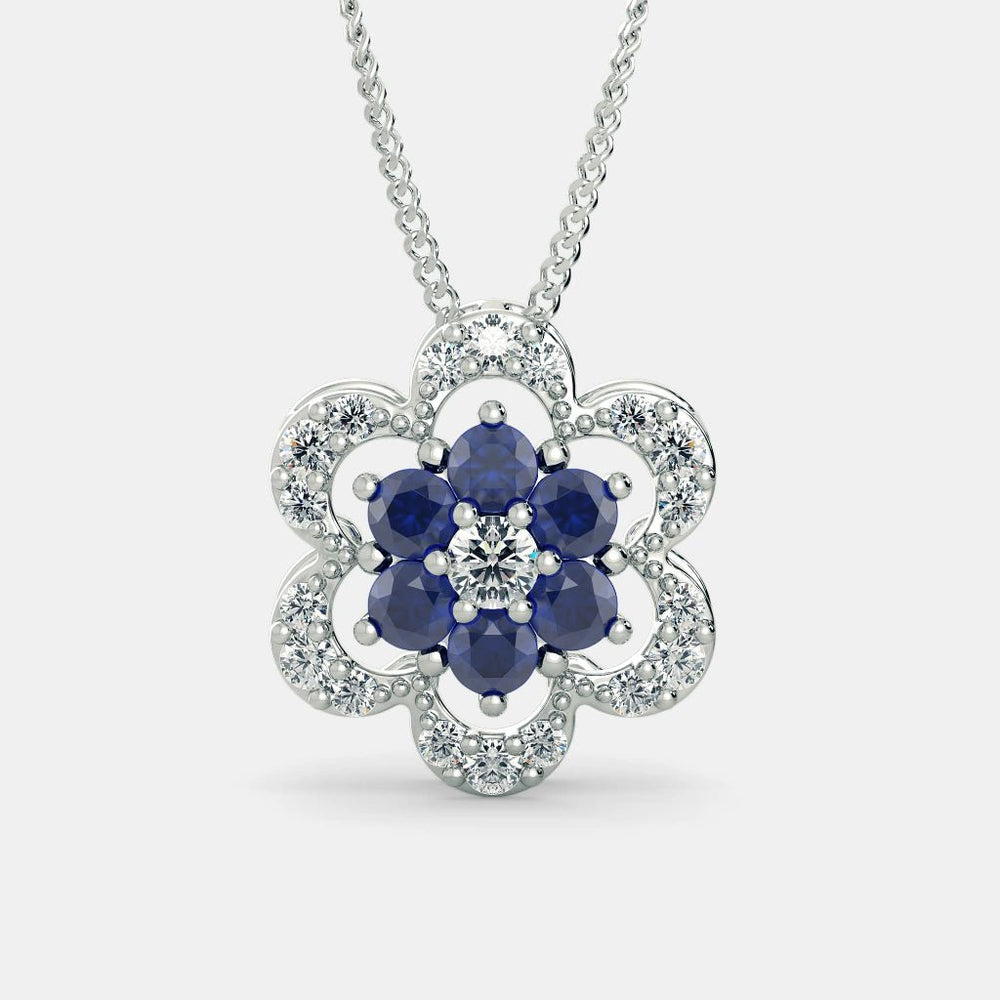Sophin Diamond Necklace - 925 Silver