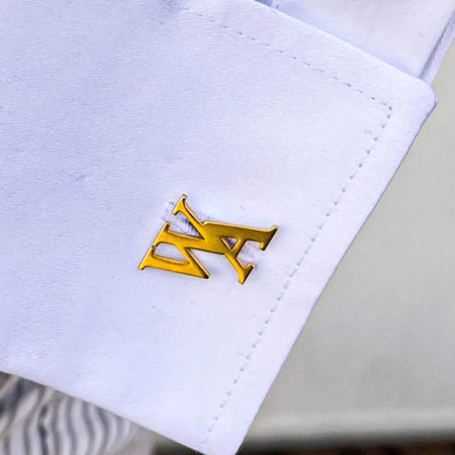CRYSTAL INITIAL CUFFLINKS