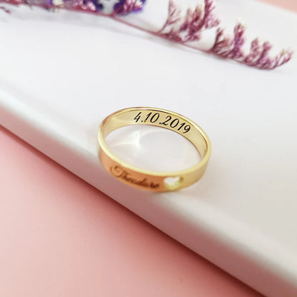 MINIMAL ENGRAVED RING