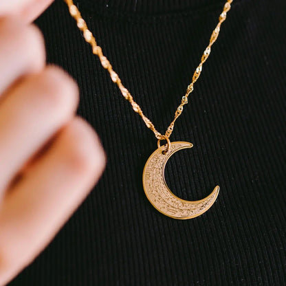 4 Qul Crescent Necklace