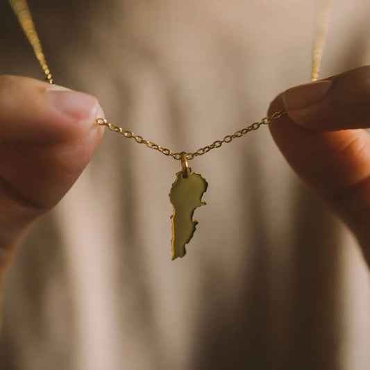 Country Map Necklace