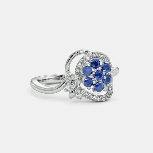 Sophin Diamond Ring- 925 Silver