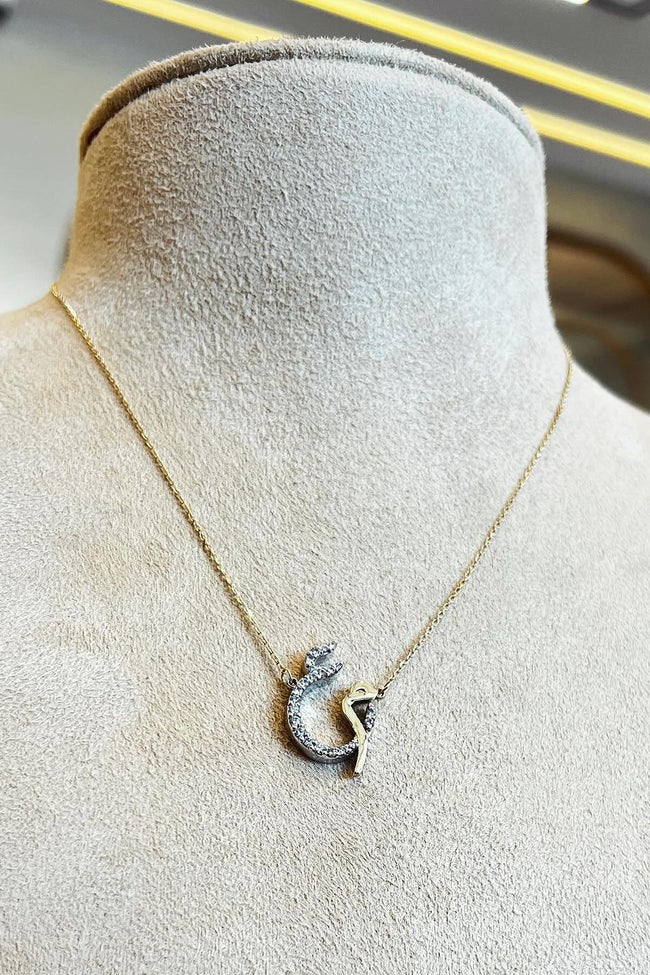 Arabic Initial Necklace