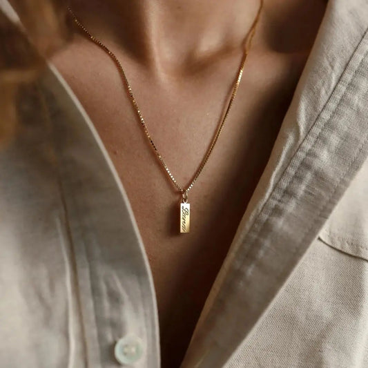 Tiny Tag Necklace
