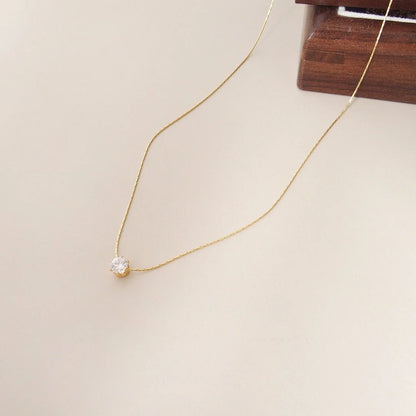 One Diamond Necklace