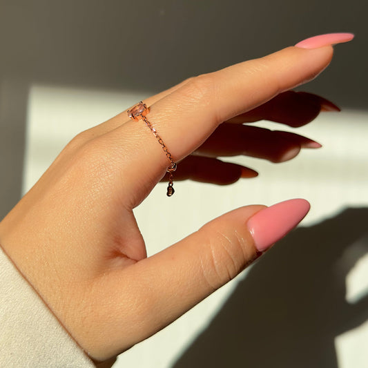 SERENE SOLITUDE PINK AMETHYST RING