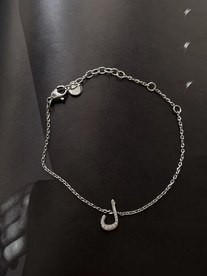 Dazzling Arabic Initial Bracelet