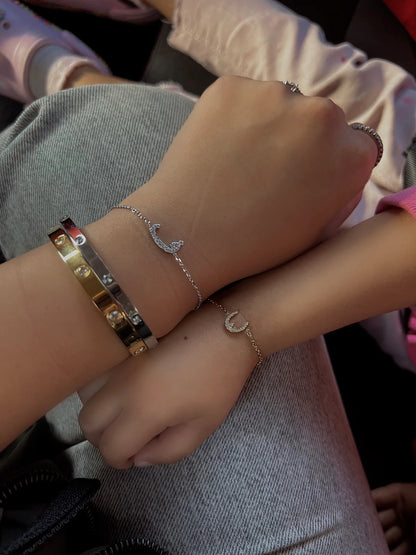 Dazzling Arabic Initial Bracelet