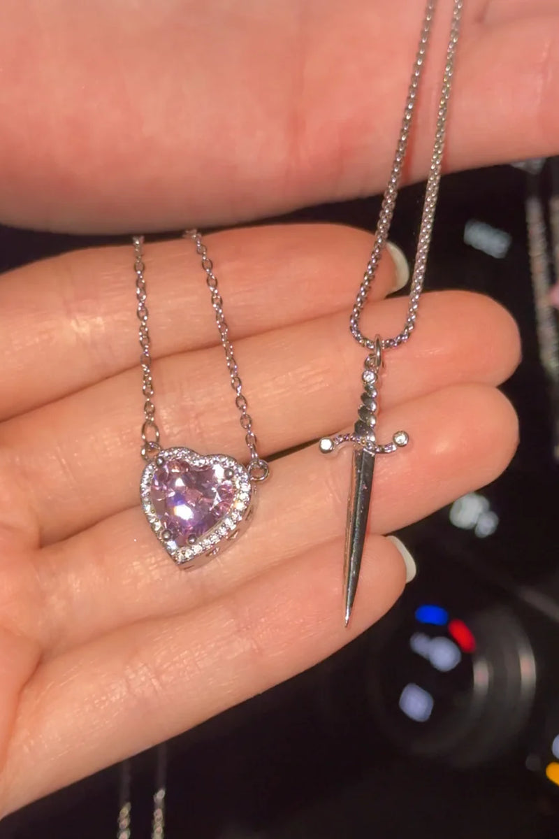 Heart & Sword Necklace
