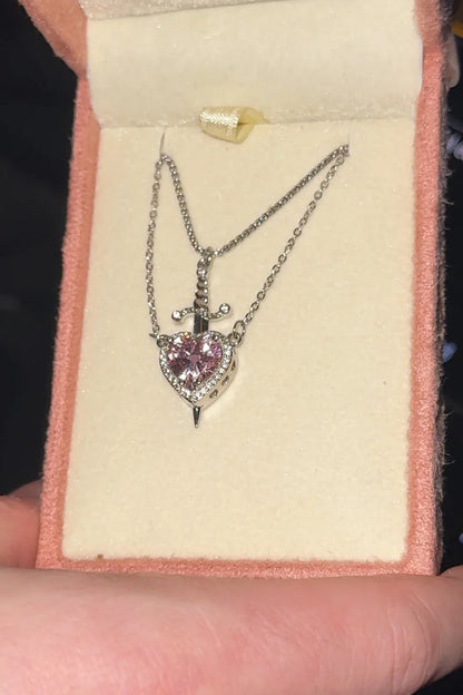Heart & Sword Necklace